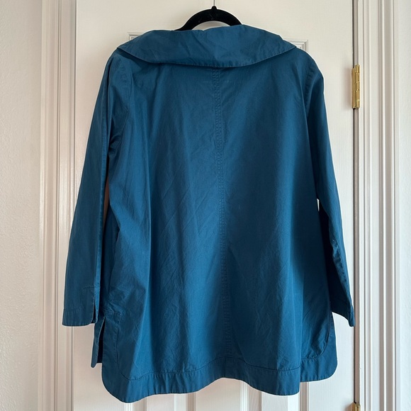 Amélline Dark Blue Cow Neck Top Size Medium in perfect condition doesn’t fit - Picture 3 of 6